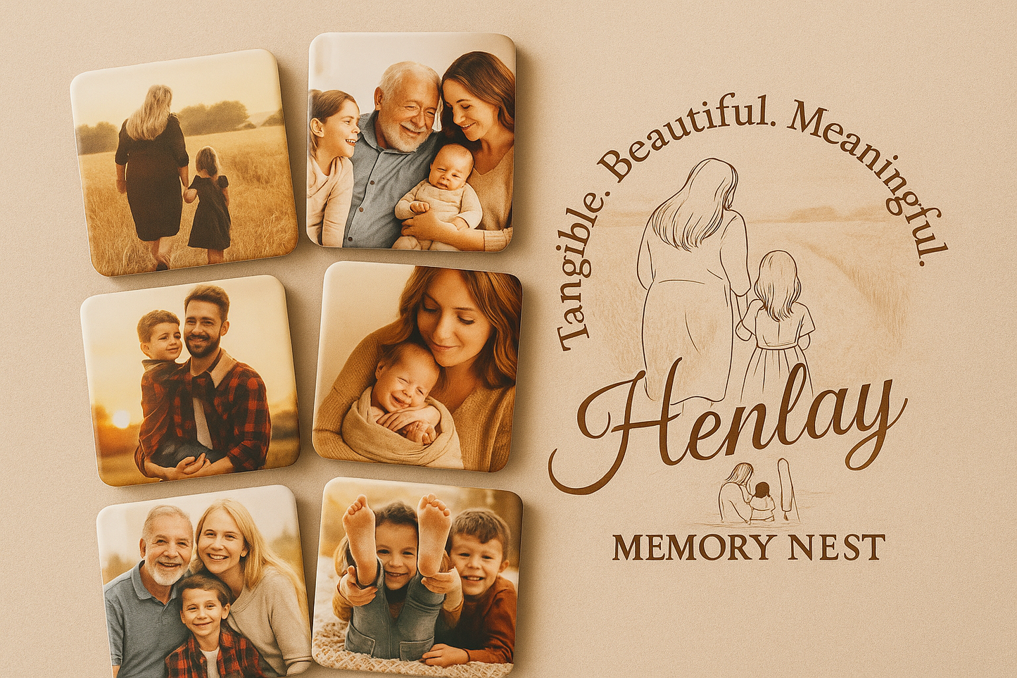 50mm x 50mm Personalised Magnet Bundle x 6